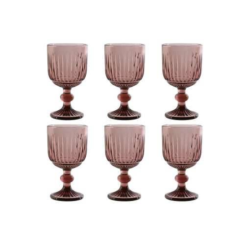 Set Čaša Home ESPRIT Roza Kristal 8 x 8 x 14,5 cm (6 kom.) Cijena