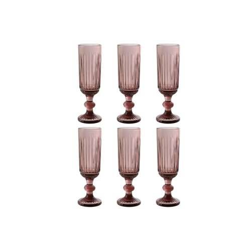 Set Čaša Home ESPRIT Roza Kristal 6 x 6 x 18,4 cm (6 kom.) Cijena