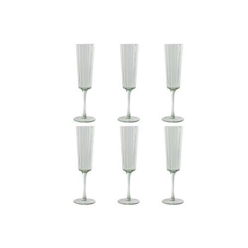 Set Čaša Home ESPRIT Zelena Kristal 6 x 6 x 23,7 cm (6 kom.) Cijena