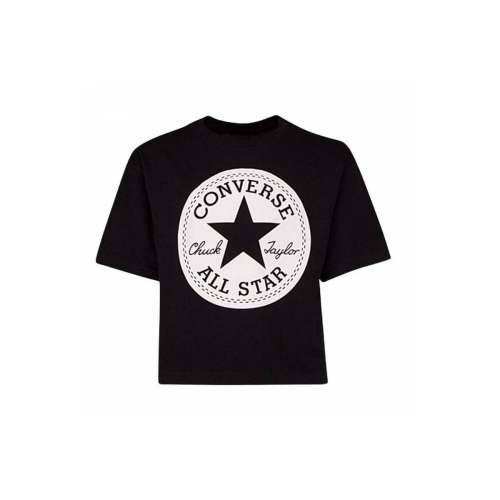 Dječje Majica Kratkih Rukava Converse Signature Chuck Patch Boxy Tee Crna Cijena