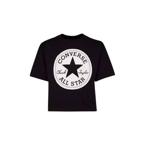 Dječje Majica Kratkih Rukava Converse Signature Chuck Patch Boxy Tee Crna Cijena