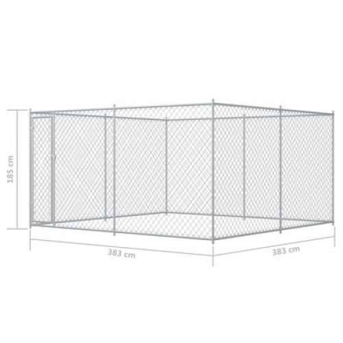 Vanjski kavez za pse 383 x 383 x 185 cm Cijena