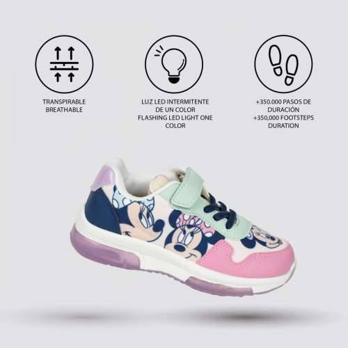 Sportske tenisice s LED svjetlima Minnie Mouse Roza Cijena