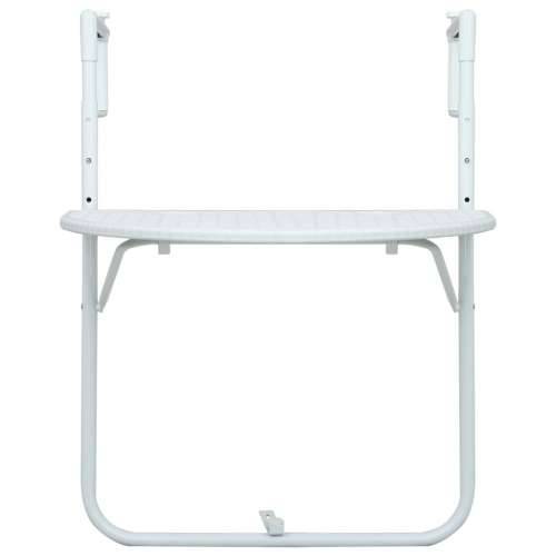 Viseći balkonski stol bijeli 60 x 64 x 83,5 cm plastični Cijena