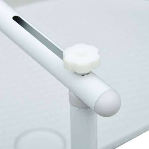 Viseći balkonski stol bijeli 60 x 64 x 83,5 cm plastični Cijena