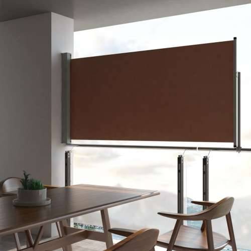 Uvlačiva bočna tenda za terasu 120 x 300 cm smeđa - Smeđa 120 x 300 cm 1 Cijena