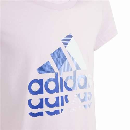 Dječje Majica Kratkih Rukava Adidas Graphic Roza Cijena
