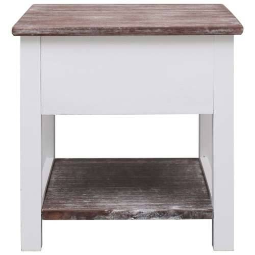 Bočni stolić smeđi 40 x 40 x 40 cm od drva paulovnije Cijena