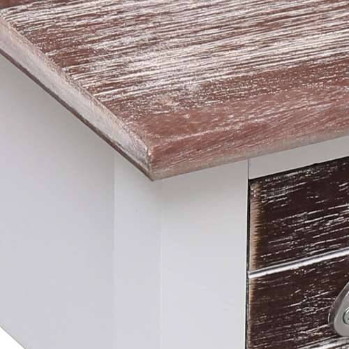 Bočni stolić smeđi 40 x 40 x 40 cm od drva paulovnije Cijena