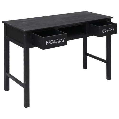 Konzolni stol crni 110 x 45 x 76 cm drveni Cijena