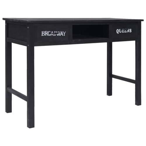 Konzolni stol crni 110 x 45 x 76 cm drveni Cijena