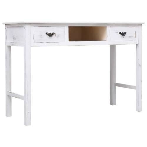 Konzolni stol antikni bijeli 110 x 45 x 76 cm drveni Cijena