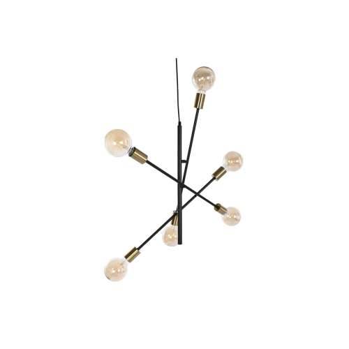 Stropna svjetiljka DKD Home Decor 60 x 52 x 50 cm Crna zlatan Metal 50 W Cijena