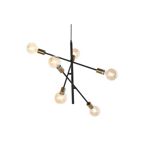 Stropna svjetiljka DKD Home Decor 60 x 52 x 50 cm Crna zlatan Metal 50 W Cijena