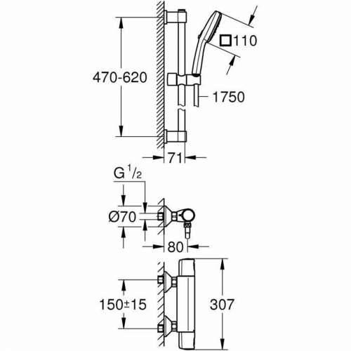 Stup za tuširanje Grohe Precision Trend Cijena