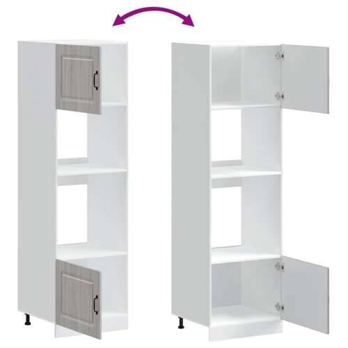 Ormari za pećnicu 2 kom Lucca konstruiranog drva - Sivi hrast sonoma 1 2 x ormarić za pećnicu 60 cm Cijena