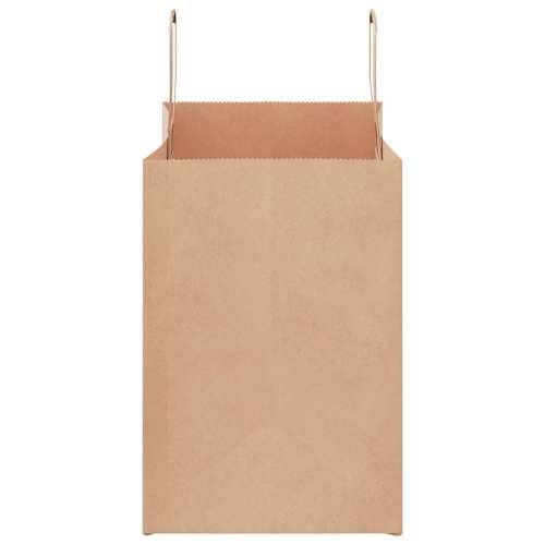 Papirnate vrećice 50 kom s ručkama smeđe 32x17x25 cm - Smeđa 32 x 17 x 25 cm 50 Cijena