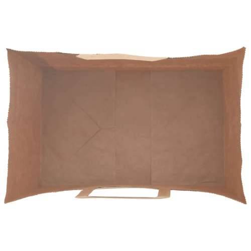 Papirnate vrećice 250 kom s ručkama smeđe 26x17x25 cm - Smeđa 26 x 17 x 25 cm 250 Cijena