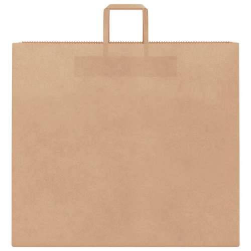 Papirnate vrećice 250 kom s ručkama smeđe 54x15x49 cm - Smeđa 54 x 15 x 49 cm 250 Cijena
