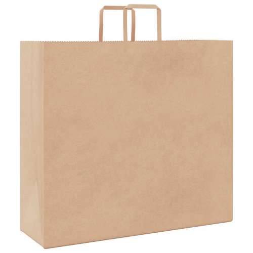 Papirnate vrećice 250 kom s ručkama smeđe 54x15x49 cm - Smeđa 54 x 15 x 49 cm 250 Cijena