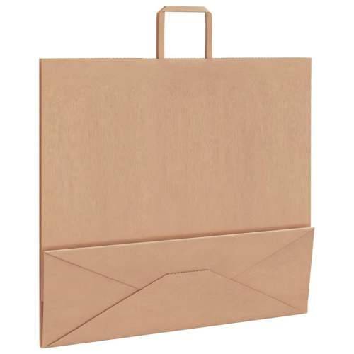 Papirnate vrećice 250 kom s ručkama smeđe 54x15x49 cm - Smeđa 54 x 15 x 49 cm 250 Cijena