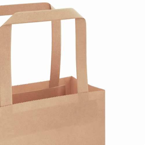 Papirnate vrećice 250 kom s ručkama smeđe 54x15x49 cm - Smeđa 54 x 15 x 49 cm 250 Cijena