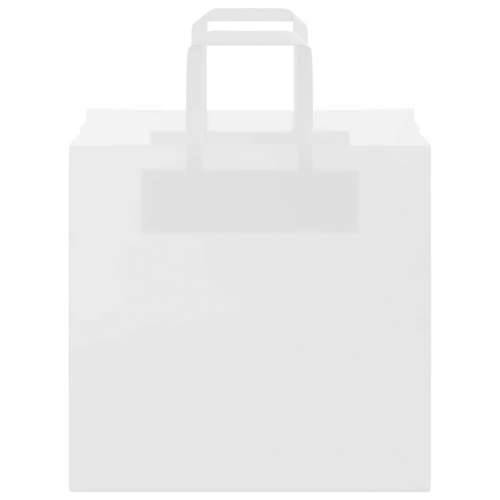 Papirnate vrećice 50 kom s ručkama bijele 26x17x25 cm - Bijela 26 x 17 x 25 cm 50 Cijena