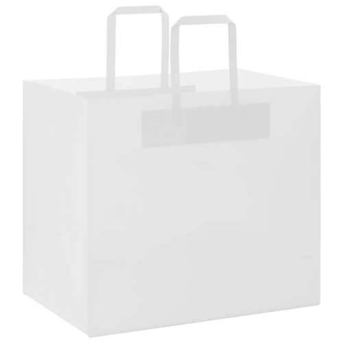 Papirnate vrećice 50 kom s ručkama bijele 32x22x28 cm - Bijela 32 x 22 x 28 cm 50 Cijena