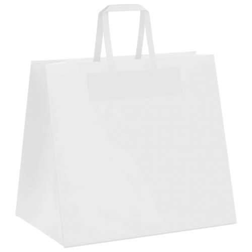 Papirnate vrećice 50 kom s ručkama bijele 32x22x28 cm - Bijela 32 x 22 x 28 cm 50 Cijena