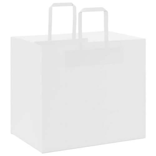 Papirnate vrećice 50 kom s ručkama bijele 32x22x28 cm - Bijela 32 x 22 x 28 cm 50 Cijena