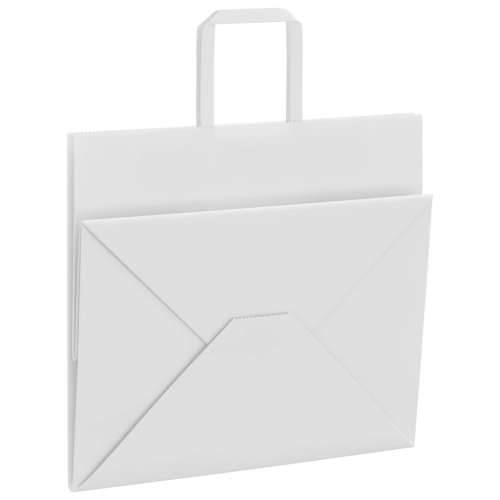 Papirnate vrećice 50 kom s ručkama bijele 32x22x28 cm - Bijela 32 x 22 x 28 cm 50 Cijena