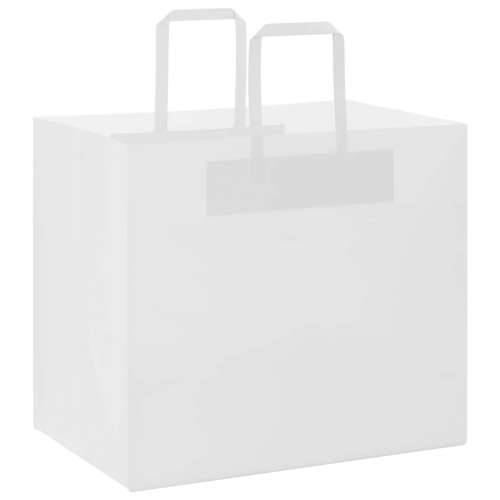 Papirnate vrećice 250 kom s ručkama bijele 32x22x28 cm - Bijela 32 x 22 x 28 cm 250 Cijena