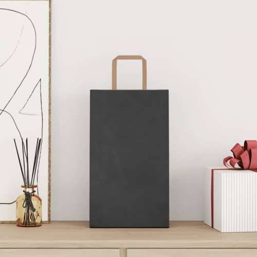 Papirnate vrećice 50 kom s ručkama crne 21x11x36 cm - Crna 21 x 11 x 36 cm 50 Cijena