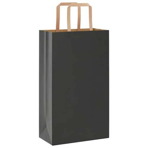 Papirnate vrećice 50 kom s ručkama crne 21x11x36 cm - Crna 21 x 11 x 36 cm 50 Cijena