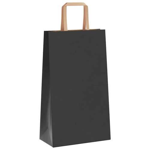 Papirnate vrećice 50 kom s ručkama crne 21x11x36 cm - Crna 21 x 11 x 36 cm 50 Cijena