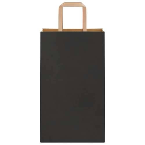 Papirnate vrećice 50 kom s ručkama crne 21x11x36 cm - Crna 21 x 11 x 36 cm 50 Cijena