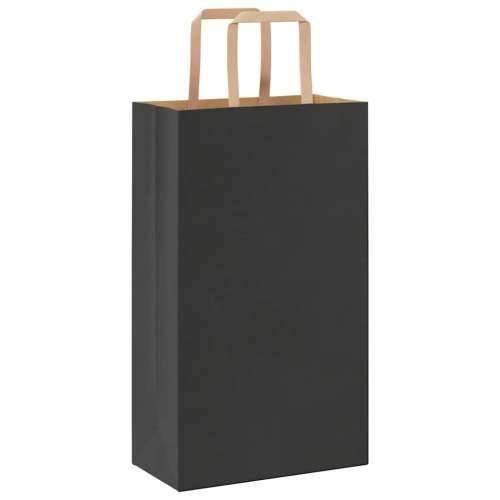 Papirnate vrećice 50 kom s ručkama crne 21x11x36 cm - Crna 21 x 11 x 36 cm 50 Cijena