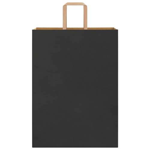 Papirnate vrećice 50 kom s ručkama crne 32x17x44 cm - Crna 32 x 17 x 44 cm 50 Cijena