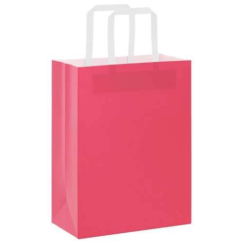 Papirnate vrećice 50 kom s ručkama ružičaste 21x11x28 cm - Ružičasta 21 x 11 x 28 cm 50 Cijena