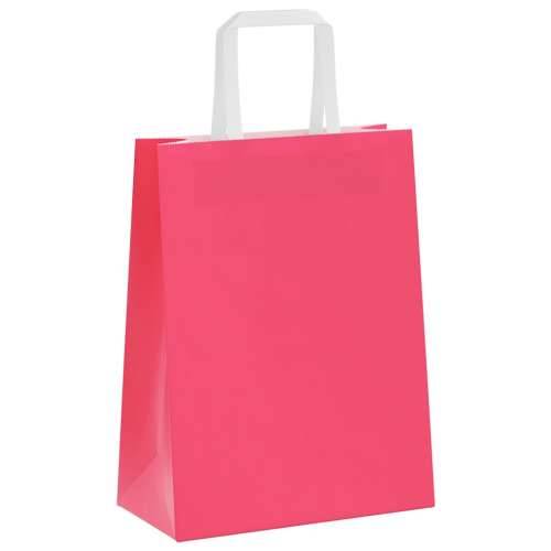 Papirnate vrećice 50 kom s ručkama ružičaste 21x11x28 cm - Ružičasta 21 x 11 x 28 cm 50 Cijena