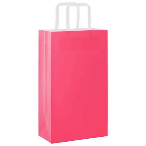 Papirnate vrećice 50 kom s ručkama ružičaste 21x11x36 cm - Ružičasta 21 x 11 x 36 cm 50 Cijena
