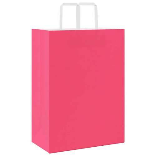 Papirnate vrećice 50 kom s ručkama ružičaste 32x17x44 cm - Ružičasta 32 x 17 x 44 cm 50 Cijena
