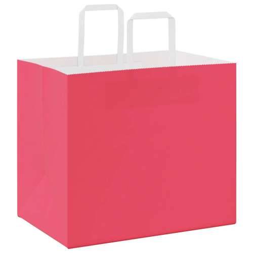 Papirnate vrećice 250 kom s ručkama ružičaste 32x22x28 cm - Ružičasta 32 x 22 x 28 cm 250 Cijena