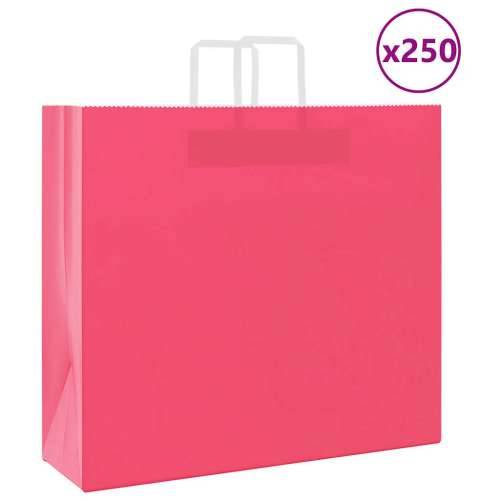 Papirnate vrećice 250 kom s ručkama ružičaste 54x15x49 cm - Ružičasta 54 x 15 x 49 cm 250 Cijena