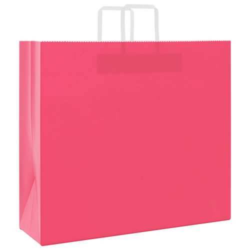Papirnate vrećice 250 kom s ručkama ružičaste 54x15x49 cm - Ružičasta 54 x 15 x 49 cm 250 Cijena