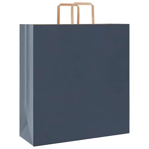 Papirnate vrećice 50 kom s ručkama plave 45x17x48 cm - Plava 45 x 17 x 48 cm 50 Cijena