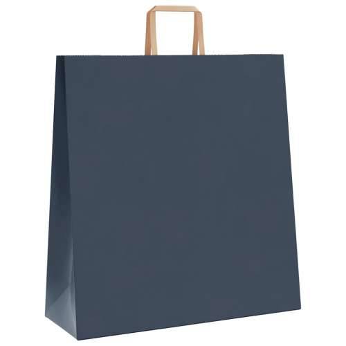 Papirnate vrećice 50 kom s ručkama plave 45x17x48 cm - Plava 45 x 17 x 48 cm 50 Cijena