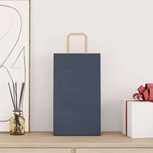 Papirnate vrećice 250 kom s ručkama plave 21x11x36 cm - Plava 21 x 11 x 36 cm 250 Cijena