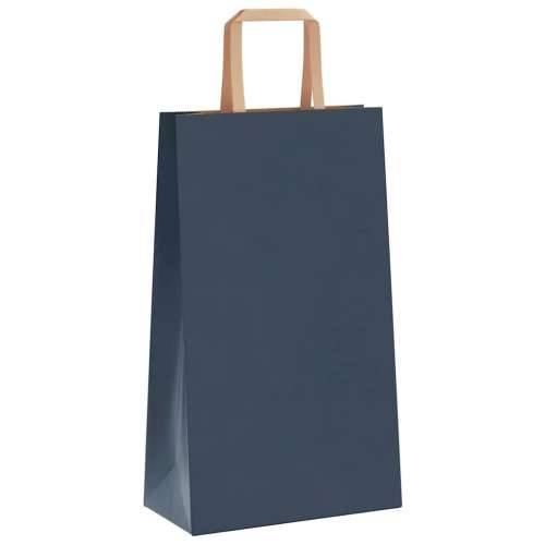 Papirnate vrećice 250 kom s ručkama plave 21x11x36 cm - Plava 21 x 11 x 36 cm 250 Cijena
