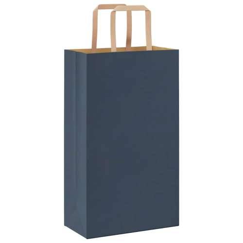 Papirnate vrećice 250 kom s ručkama plave 21x11x36 cm - Plava 21 x 11 x 36 cm 250 Cijena